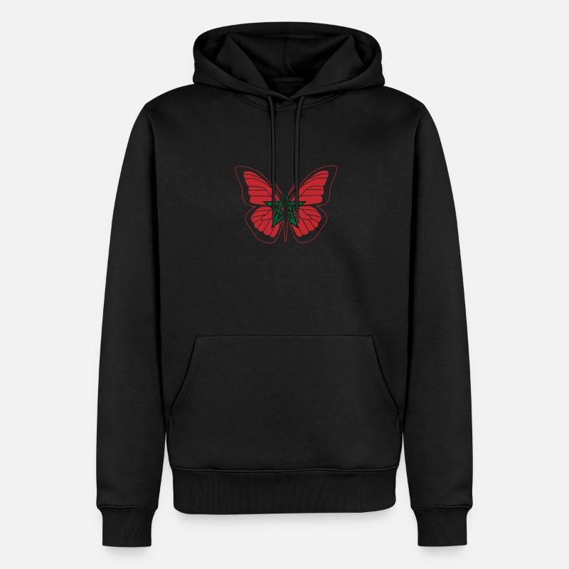 Maroc - Sweat à capuche Premium bio Homme - noir