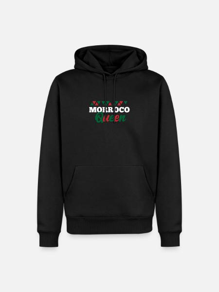 Maroc - Sweat à capuche Premium bio Homme - noir