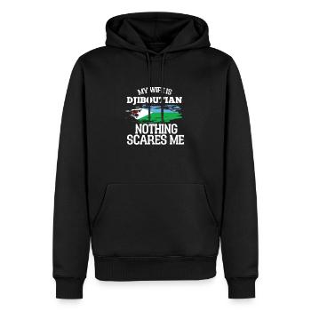 Dschibuti Ehefrau - Männer Premium Bio Hoodie - Schwarz - Vorne - Nico (187cm)