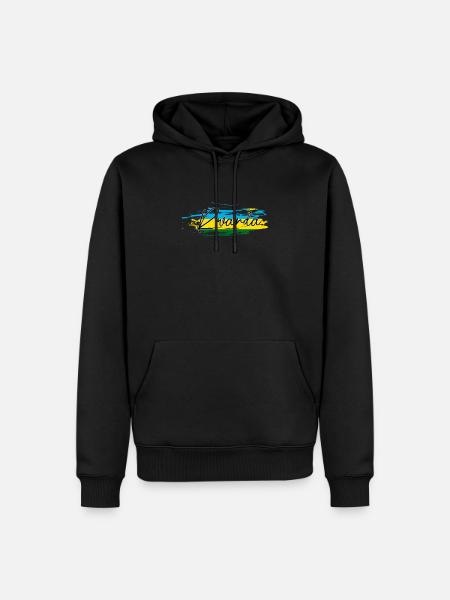 Rwanda - Sweat à capuche Premium bio Homme - noir