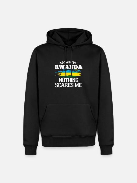 Rwanda - Men’s Premium Organic Hoodie - black