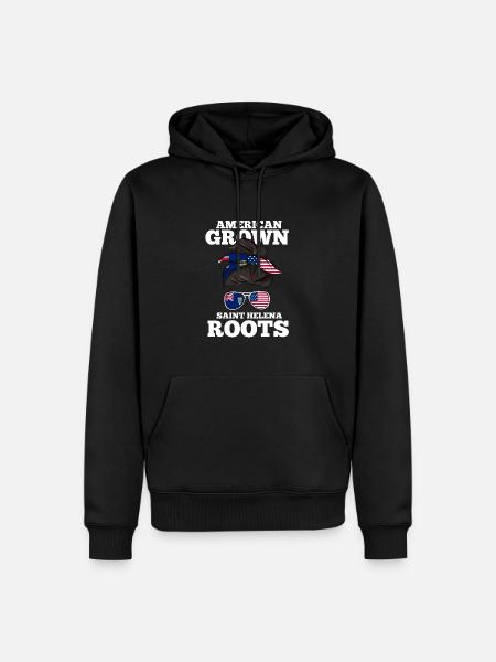Saint Helena - Men’s Premium Organic Hoodie - black