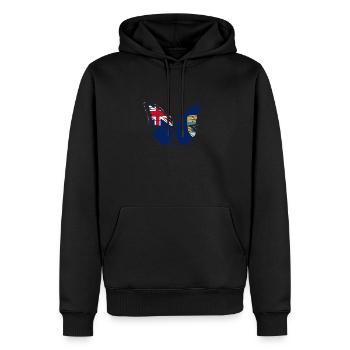 Saint Helena - Männer Premium Bio Hoodie - Schwarz - Vorne - Nico (187cm)