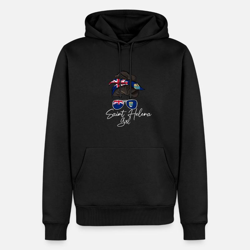 Sainte-Hélène - Sweat à capuche Premium bio Homme - noir