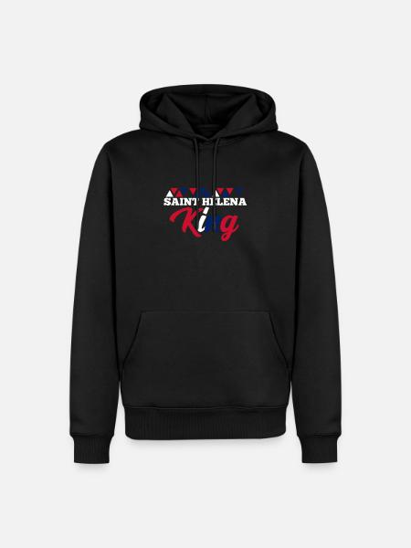 Saint Helena - Men’s Premium Organic Hoodie - black