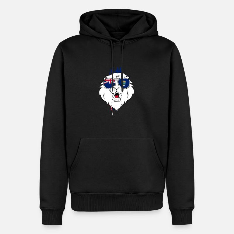 Saint Helena - Männer Premium Bio Hoodie - Schwarz