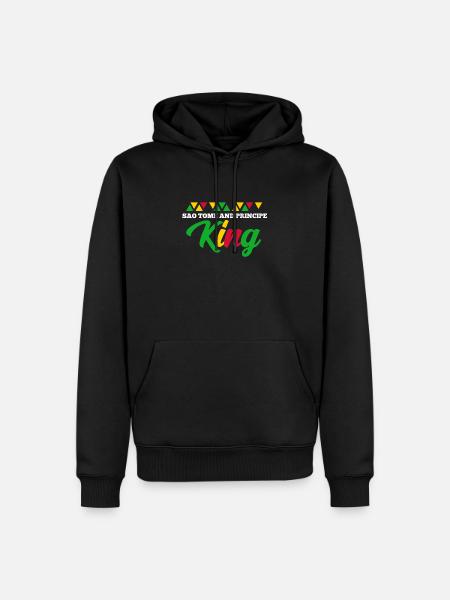 São Tomé - Sweat à capuche Premium bio Homme - noir