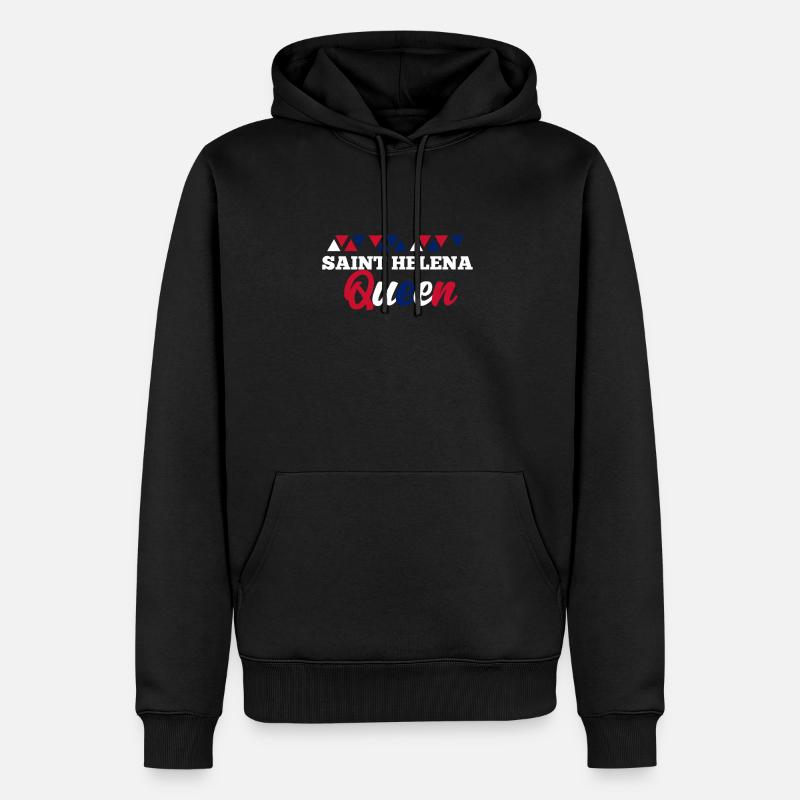 Saint Helena - Männer Premium Bio Hoodie - Schwarz