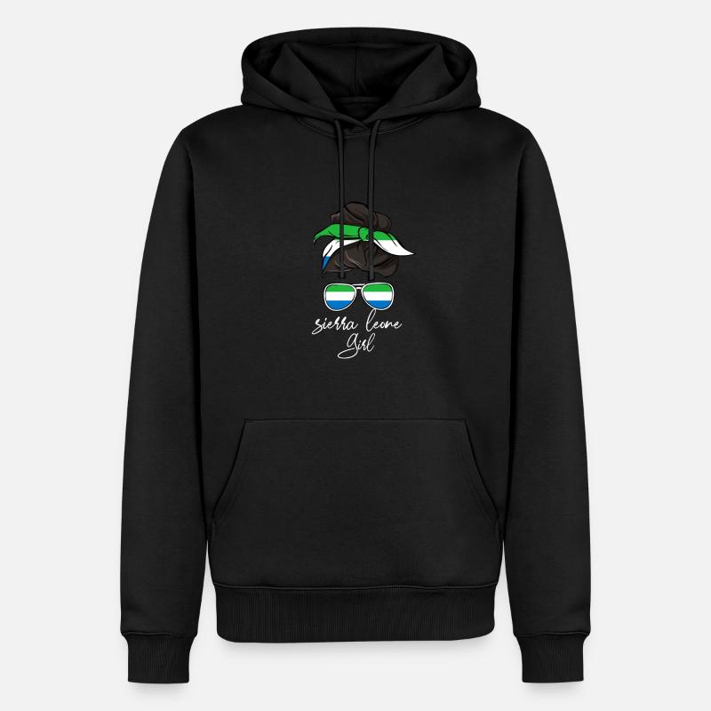Sierra Leone - Männer Premium Bio Hoodie - Schwarz