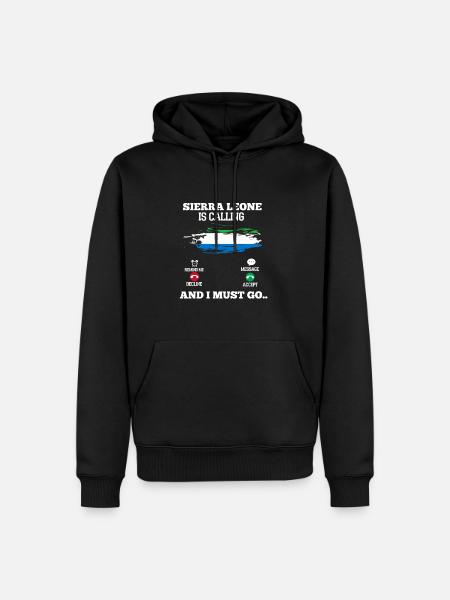 Sierra Leone - Men’s Premium Organic Hoodie - black