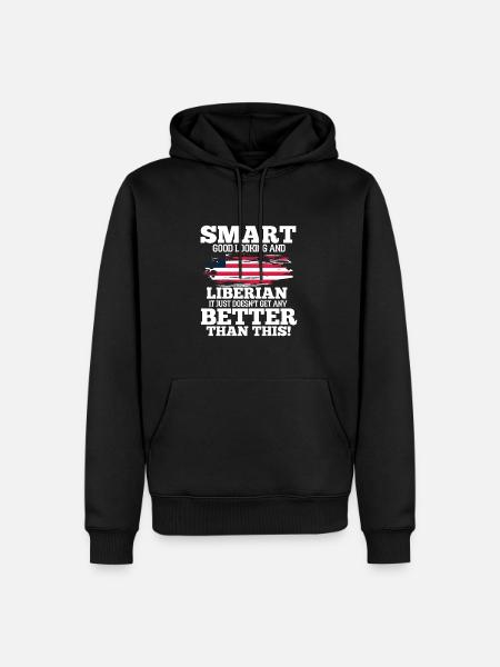 Liberia - Men’s Premium Organic Hoodie - black