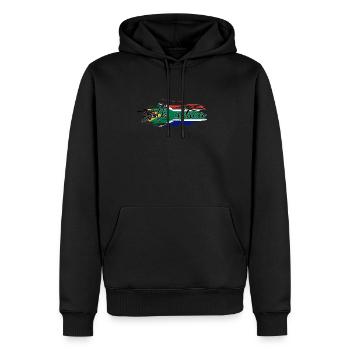 Afrique du Sud - Sweat à capuche Premium bio Homme - noir - Devant - Nico (187cm)