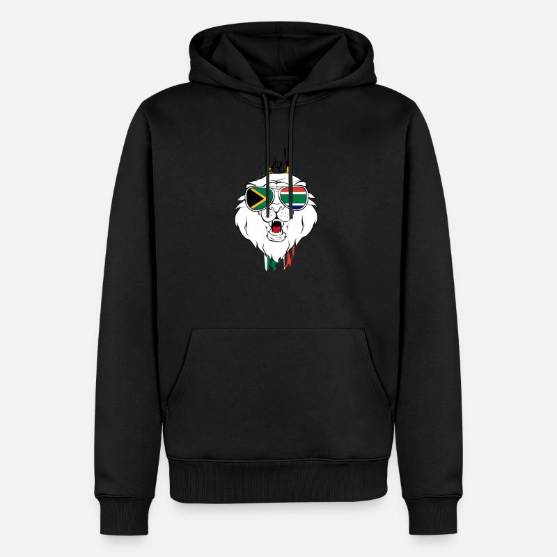 Afrique du Sud - Sweat à capuche Premium bio Homme - noir