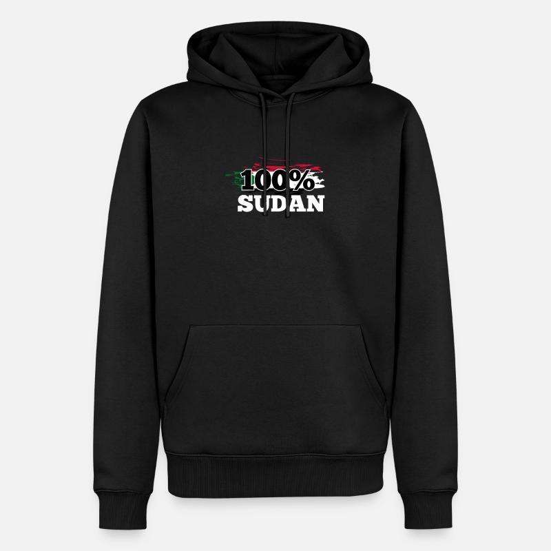 Soudan - Sweat à capuche Premium bio Homme - noir
