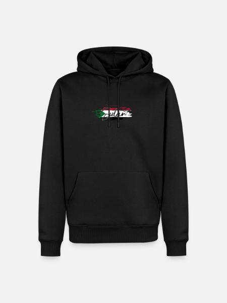 Soudan - Sweat à capuche Premium bio Homme - noir