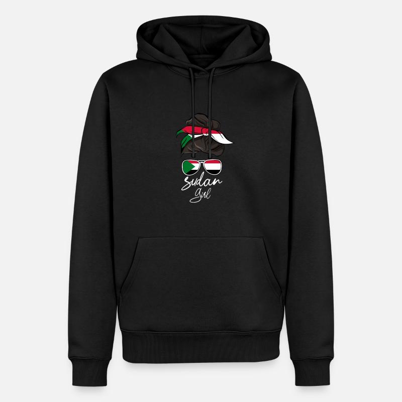 Sudan - Männer Premium Bio Hoodie - Schwarz