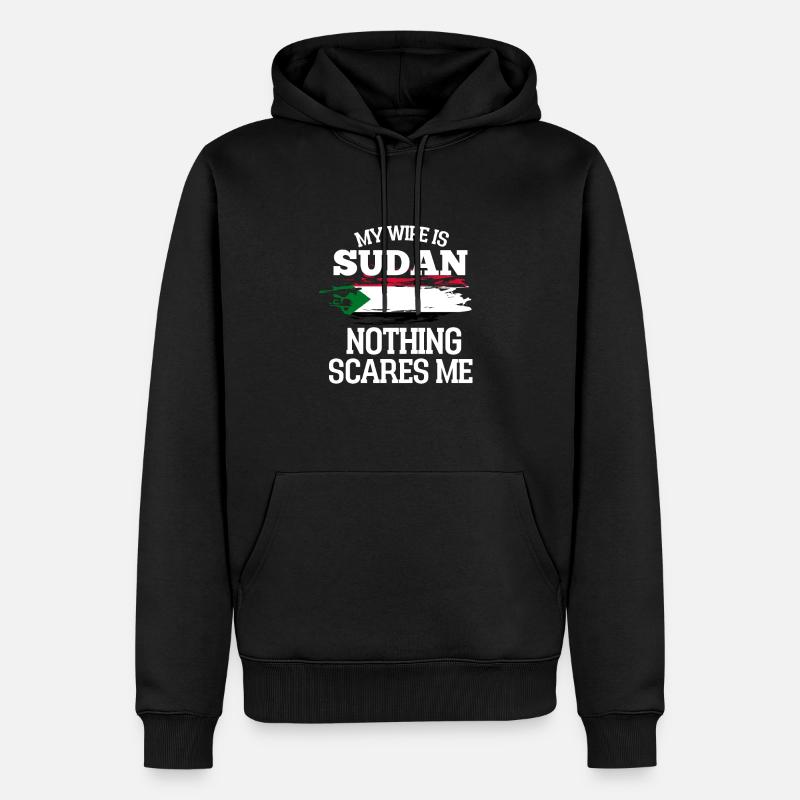 Soudan - Sweat à capuche Premium bio Homme - noir