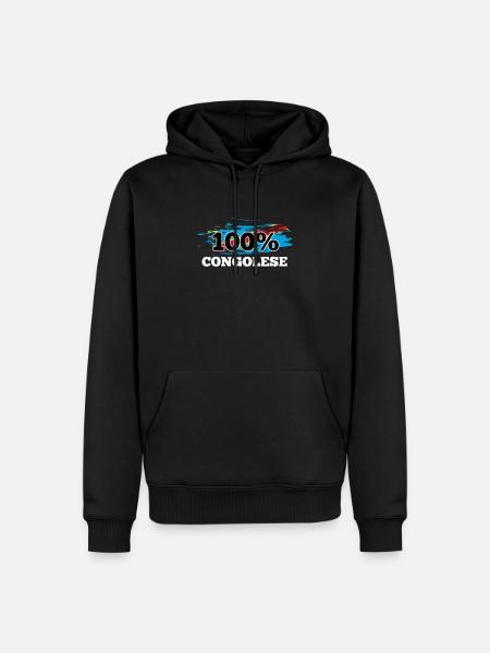 Congo - Men’s Premium Organic Hoodie - black