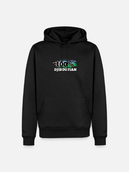 Djibouti - Men’s Premium Organic Hoodie - black