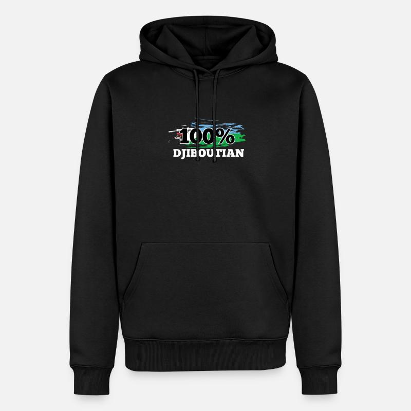 Djibouti - Sweat à capuche Premium bio Homme - noir