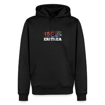 Eritrea - Men’s Premium Organic Hoodie - black - Front - Nico (187cm)