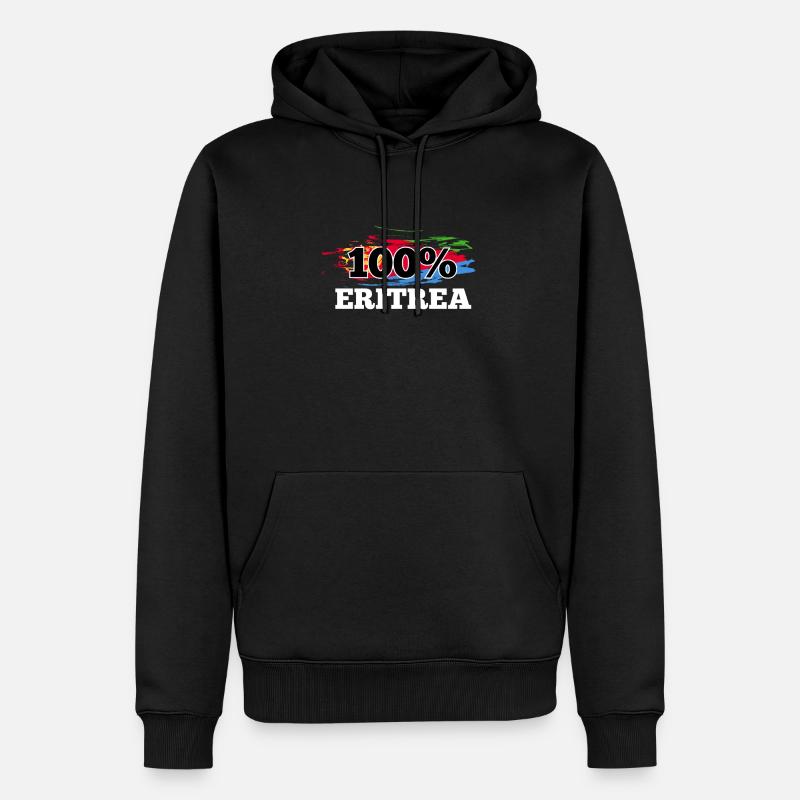 Eritrea - Männer Premium Bio Hoodie - Schwarz
