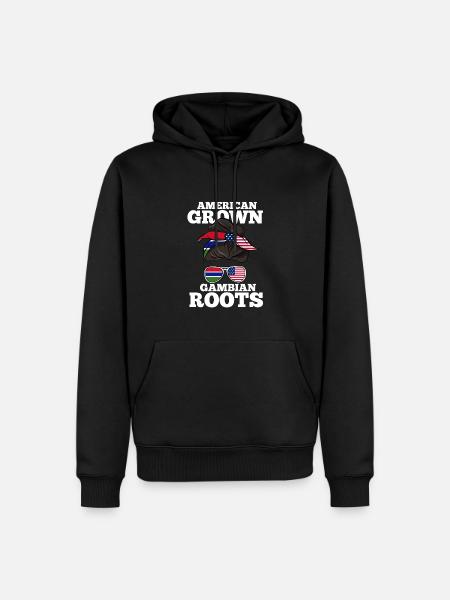 Gambia - Men’s Premium Organic Hoodie - black