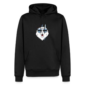 Botswana - Männer Premium Bio Hoodie - Schwarz - Vorne - Nico (187cm)