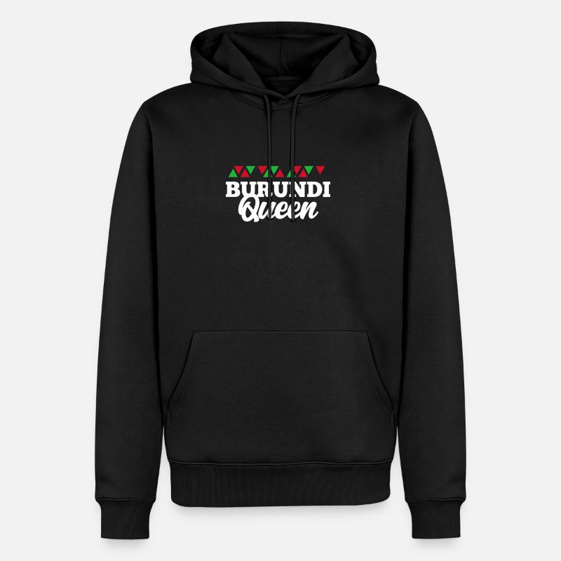 Burundi - Sweat à capuche Premium bio Homme - noir