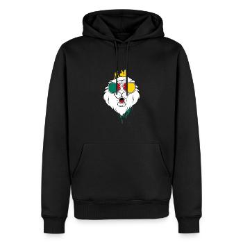 Kamerun - Männer Premium Bio Hoodie - Schwarz - Vorne - Nico (187cm)