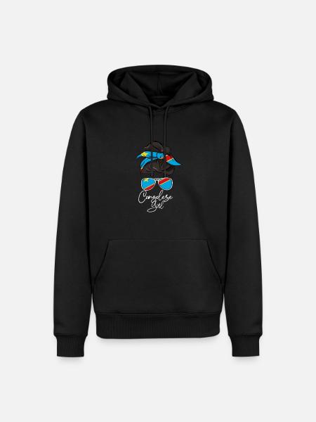 Congo - Sweat à capuche Premium bio Homme - noir