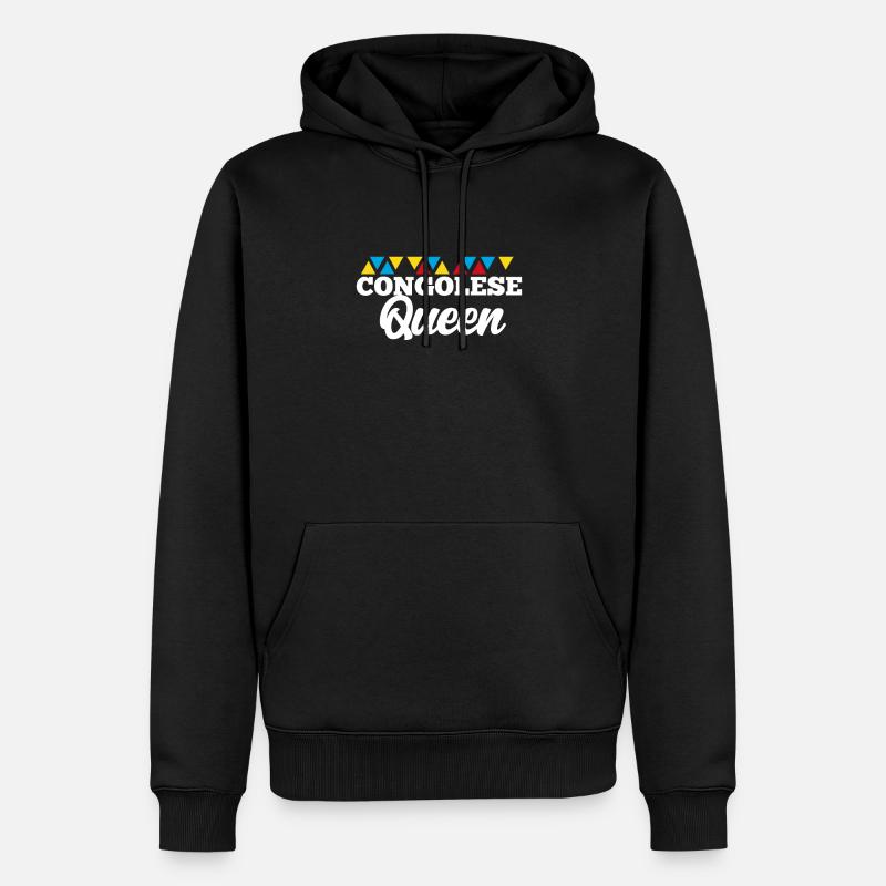 Dschibuti - Männer Premium Bio Hoodie - Schwarz