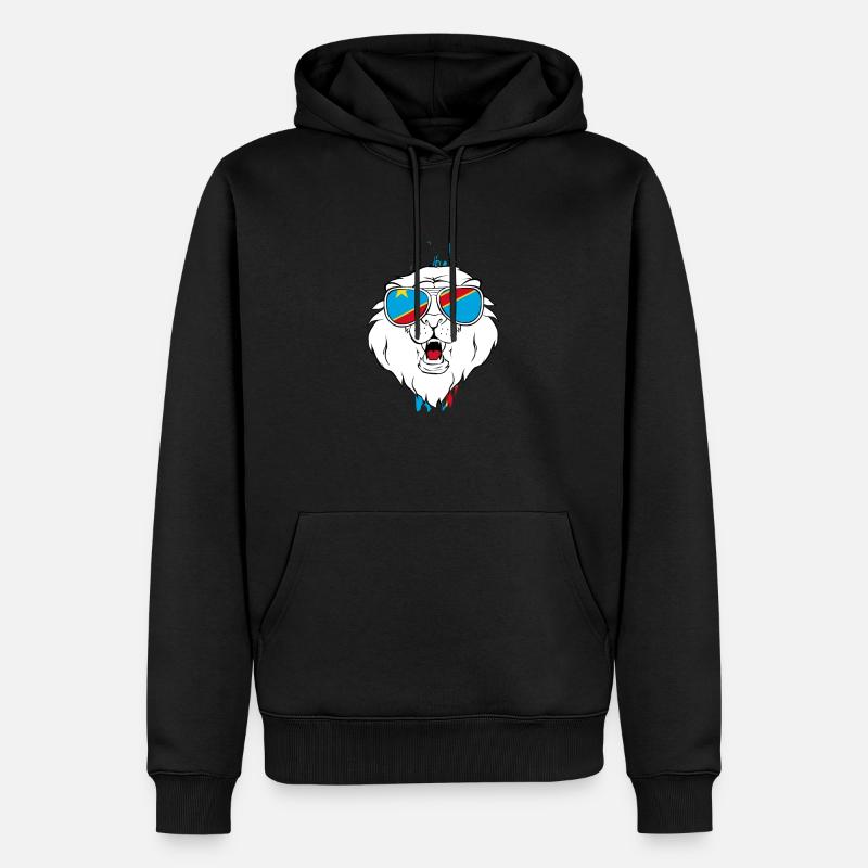 Dschibuti - Männer Premium Bio Hoodie - Schwarz