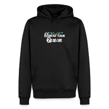 Angola - Männer Premium Bio Hoodie - Schwarz - Vorne - Nico (187cm)