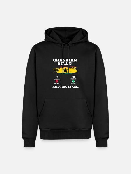 Ghana - Men’s Premium Organic Hoodie - black