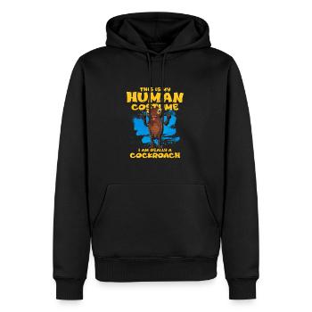 Kakerlake - Männer Premium Bio Hoodie - Schwarz - Vorne - Nico (187cm)