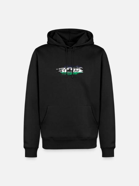 Lesotho - Männer Premium Bio Hoodie - Schwarz