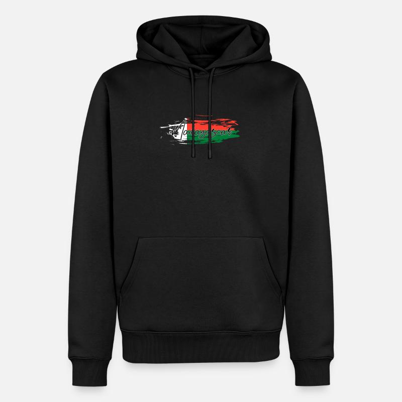 Madagaskar - Männer Premium Bio Hoodie - Schwarz