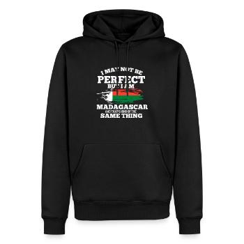 Madagaskar - Männer Premium Bio Hoodie - Schwarz - Vorne - Nico (187cm)