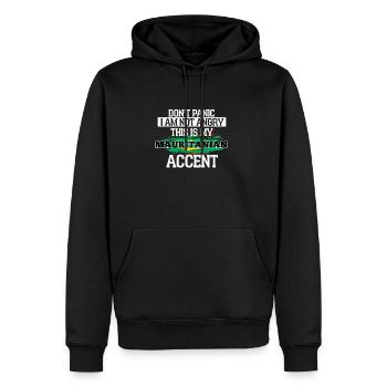 Mauretanien - Männer Premium Bio Hoodie - Schwarz - Vorne - Nico (187cm)