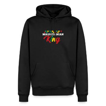 Mauretanien - Männer Premium Bio Hoodie - Schwarz - Vorne - Nico (187cm)