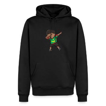 Mauretanien - Männer Premium Bio Hoodie - Schwarz - Vorne - Nico (187cm)