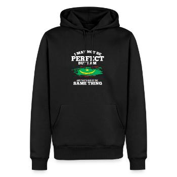 Mauretanien - Männer Premium Bio Hoodie - Schwarz - Vorne - Nico (187cm)