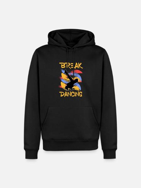 Breakdance - Sweat à capuche Premium bio Homme - noir