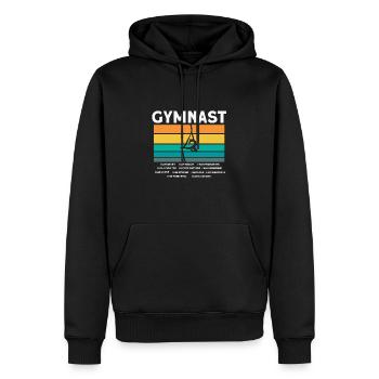 Acrobatic Gymnastic Sport Geschenk - Männer Premium Bio Hoodie - Schwarz - Vorne - Nico (187cm)