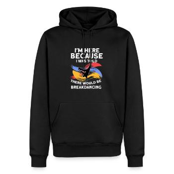 Breakdancing - Männer Premium Bio Hoodie - Schwarz - Vorne - Nico (187cm)