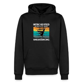 Breakdancing - Männer Premium Bio Hoodie - Schwarz - Vorne - Nico (187cm)