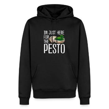 Pesto - Männer Premium Bio Hoodie - Schwarz - Vorne - Nico (187cm)