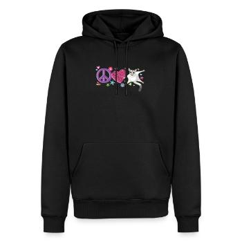 Birthday Girl in 1 Sugar Glider - Men’s Premium Organic Hoodie - black - Front - Nico (187cm)