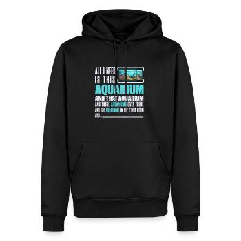 Aquarium Fisch Geschenk - Männer Premium Bio Hoodie - Schwarz - Vorne - Nico (187cm)
